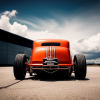 4277244892_Angled back view of a bölack hot rod car_xl-beta-v2-2-2